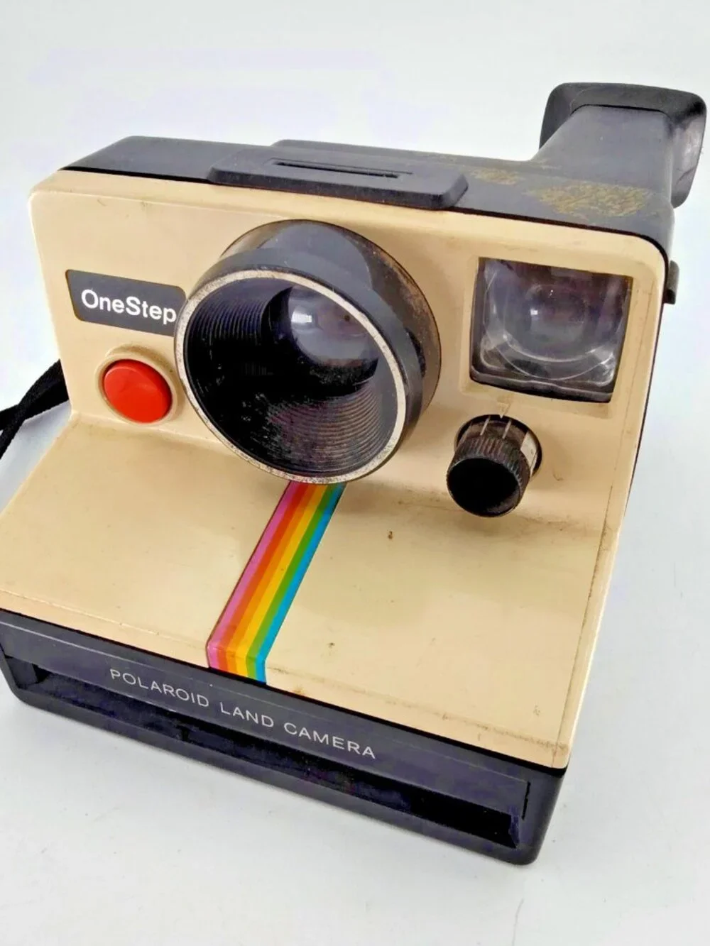Polaroid OneStep SX-70 Rainbow Stripe Instant Film Camera Vintage UNTESTED